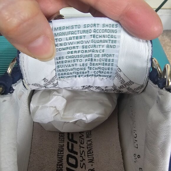 Mephisto Boys Match Maya 845 Optima H30 Sneakers‎ Size 6.5 Navy Blue NEW IN BOX - Picture 7 of 13